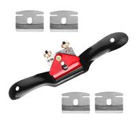 Gativs Pialla a Coda 4 Lame di Ricambio Incluse Pialla di Legno Lama Piana Regolazione Lavorazione del Legno Tagliente Piano Manuale Pialla Strumento Mano Spokeshave per la Lavorazione del Legno