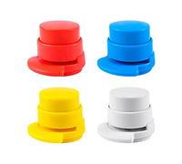 Gativs Pinzatrice Senza Punti 4 Pezzi Cucitrice Senza Punti Cucitrice per Cancelleria Cucitrice Senza Graffette Mini Staple-Free Stapler Cucitrice Senza Ago Cucitrice Carta Cartoleria Colore Casuale