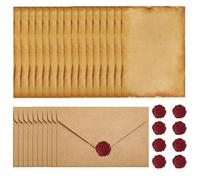 Gativs Vintage Carta da Lettere con Busta carta da lettere vintage Fogli da Lettera Antica Buste e Carta Stazionaria vintage Buste Carte da Scrittura per Invito Scrivere Disegni