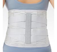 gatmove Fascia Lombare Supporto 360°, Busto Ortopedico Lombare con 6 Stecche Metalliche+1 Silicone con 3D Massaggiante e Tessuto Traspirante, Cintura Lombare per Sport/Lavoro Uomo/Donna -L
