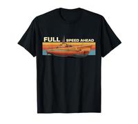 Gato Class Submarine Full Speed avanti Retro Tramonto Grafica Maglietta