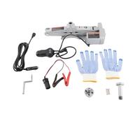 Gato eléctrico automático para coche con llave de impacto, gato de elevación de 12 V para cambio de neumáticos de emergencia, gato automático de acero inoxidable con cable de 3,5 m (gatto)