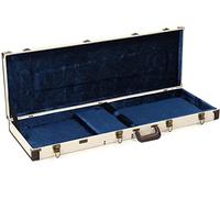 Gator CASES - Custodia Rigida per Basso Elettrico, Esterno in Iuta, Interno in Velluto Blu, Design Vintage, Chiusura con Serratura (GW-JM BASS)