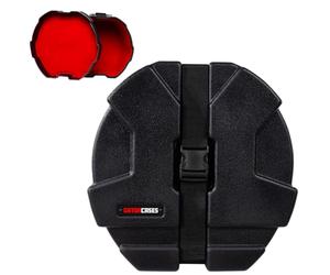 GATOR CASES - Custodia Rigida per Tom 13x10, Struttura Roto-Molded, Interno in Micro-Velluto, Design Impilabile, Chiusura con Cinghia Regolabile (GPC-1310)