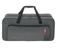 GATOR CASES - Custodia Semirigida per Sassofono Contralto, Nylon Leggero, Imbottitura EPS, Tracolla Regolabile, Tasche Accessori, Colore Nero (GL-ALTOSAX-MPC)