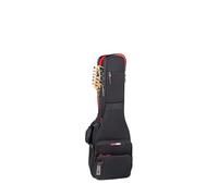 Gator Cases ICON Series - Custodia per chitarra, resistente alle intemperie, per chitarre elettriche, con maniglie a cerniera, TSA, per bagagli, Nero, Due chitarre elettriche