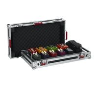 Gator Cases Pedalboard e flightcase grande per 10-14 pedali Superficie della pedaliera rimovibile 24 x11 e ruote in linea, G-TOUR PEDALBOARD-LGW