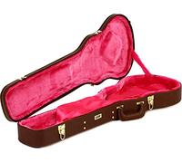 Gator Cases Traditional Deluxe - Custodia in legno deluxe per chitarre con single cutaway come Gibson Les Paul, esterno marrone vintage, GW-LP-BROWN