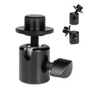 GATOR FRAMEWORKS - Adattatore a Sfera per Asta Microfonica 5/8"-27 - Inclinazione 90° e Rotazione 360° con Blocco Doppio (GFW-MIC-BALLHEAD-MT)