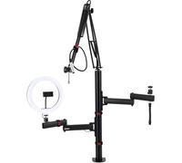 Gator Frameworks - Albero creatore di contenuti all-in-one con luce, microfono e accessori per fotocamera (GFW-ID-CREATORTREE)