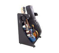 Gator Frameworks, Elite Series 3 to 4-Space Guitar & Instrument Case Combo Rack con Supporto per Chitarra Elettrica, Finitura Nera Standard (GFW-ELITEGTR3RK-BLK)