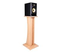 Gator Frameworks Elite Series - Supporto da pavimento in legno per monitor da studio, finitura acero naturale, singolo (GFW-ELITESPKSTMN-MPL)
