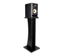 Gator Frameworks Elite Series - Supporto da pavimento in legno per monitor da studio, finitura nera, singolo (GFW-ELITESPKSTMN-BLK)