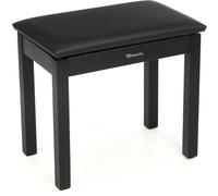 Gator Frameworks GFW-KEYBENCH-WDBKS - Panca deluxe in legno per tastiera e pianoforte, con scomparto ribaltabile, colore: nero