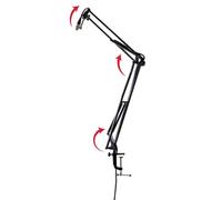 Gator Frameworks - GFWMICBCBM1000 Supporto per microfono per podcast e registrazione