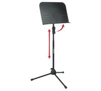 GATOR FRAMEWORKS - Leggio da Concerto con Altezza Regolabile, Base a Treppiede e Sistema di Regolazione con Morsetto a Pressione (GFW-MUS-2000)