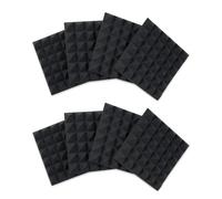 Gator Frameworks, pannelli fonoassorbenti piramidali in schiuma spessa 5,1 cm, 30,5 x 30,5 cm, colore antracite (confezione da 8) (GFW-ACPNL1212PCHA-8PK)