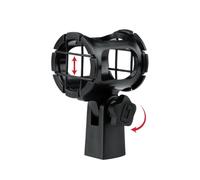 GATOR FRAMEWORKS - Supporto Anti-Vibrazione Universale per Microfoni Pencil Condenser 15-25mm - Attacco 5/8" con Regolazione Angolare (GFW-MIC-SM1525)