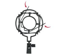 Gator Frameworks - Supporto antiurto universale per microfoni da 55 a 60 mm di diametro (GFW-MIC-SM5560)
