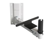 Gator Frameworks Supporto da parete regolabile per altoparlante da studio; adatto sia per supporti per altoparlanti da 38 mm che 35 mm; bianco (GFWSPKWM100W)