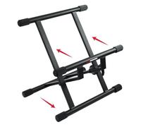 GATOR FRAMEWORKS - Supporto per Amplificatore Combo | Design Pieghevole, Struttura in Acciaio, Piedini Livellatori in Gomma, Capacità Fino a 80 kg (GFW-GTR-AMP)