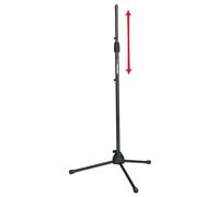 GATOR FRAMEWORKS - Supporto per microfono Standard con treppiede, altezza regolabile e adattatori da 3/8" e 5/8" inclusi (GFW-MIC-2000).