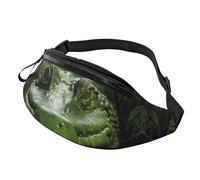 Gator Lurking - Marsupio da uomo e da donna, impermeabile, per sport, attività all'aperto