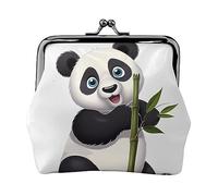 Gator Lurking - Portamonete da donna, in pelle PU, con stampa, stile vintage, Panda impertinente, Taglia unica, Vintage