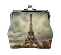 Gator Lurking - Portamonete da donna, in pelle PU, con stampa, stile vintage, Torre Eiffel Parigi, Taglia unica, Vintage