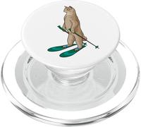 Gatta Sciatore Sci Sport invernali PopSockets PopGrip per MagSafe