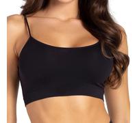 Gatta Sport Basic Top Reggiseno Sportivo con Spalline Sottili Bellissimo Morbido e Confortevole Fitness Senza Cuciture Laterali Aderente al Corpo (Nero, XL)