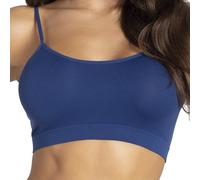 Gatta Sport Basic Top Reggiseno Sportivo con Spalline Sottili Bellissimo Morbido e Confortevole Fitness Senza Cuciture Laterali Aderente al Corpo (Jeans Blu, L)