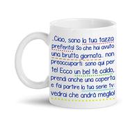 Gattablu Tazza mug 11 oz idea regalo per le brutte giornate, tazza di consolazione divertente, tè caldo, coperta e serie tv! Personalizzabile!