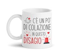 Gattablu Tazza mug 11oz C'è un po' di colazione in questo disagio! Divertente!