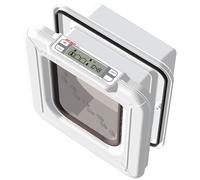 Gattaiola Cat Mate Elite con microchip e timer - bianco