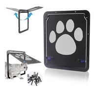 Gattaiola per Animali Domestici - Porta Basculante per Cani e Gatti 24 x 29 cm - Zanzariera Porticina Facile da Installare - Sportellino Finestra