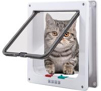 Gattaiola per Cani - Chiusura a 4 Vie Portas per Gatti Porta per Animali Domesti