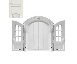 Gattaiola per Finestre Accesso - compact antifuga cuccioli e gattini, sturdy, Doppio Pannello Porta Interni, Stile Francese 24x27, 5x7 | Multipurpose Outdoor Indoor Utility elegant