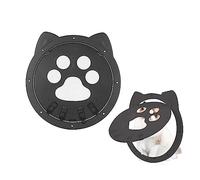 Gattaiola per Zanzariera Sonwaha Gattaiola per Gatti 29x26CM Porticina per Gatti Automatico per Porta Zanzariera per Animali Gattaiola Porta Basculante per Gatti Nero