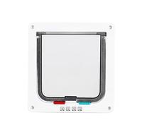 Gattaiola Porta Basculante per Gatti e Cani, Cat Flap con Tunnel, Entrata e Uscita Controllabile, Materiale ABS Gattaiola per gatti grandi (M)