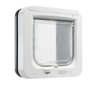 SureFlap Gattaiola con microchip, compatibile con targhetta collare RFID, Grigio/Bianco