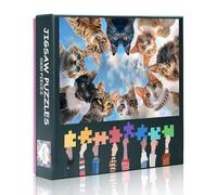 Gatti 1000 puzzle per adulti - Difficile impossibile difficile da sfidare puzzle famiglia 70 x 50 cm Jigsaw puzzle gattini animali puzzle gioco per donne decorazione della casa regalo