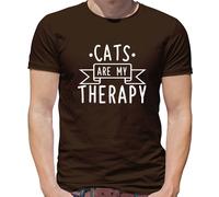 Gatti Are My Therapy - T-Shirt - Animali Love Domestici Amante Crazy Lady