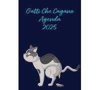 Gatti Che Cagano Agenda 2025: Calendario mensile di piccole dimensioni, con festività | Idea regalo divertente per compleanno o qualsiasi occasione speciale.