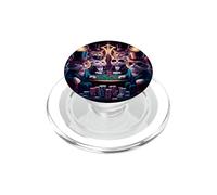 Gatti che giocano il gioco d'azzardo divertente della carta del casinò PopSockets PopGrip per MagSafe