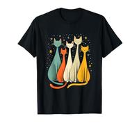 Gatti Colorati Stelle Magia Felina Maglietta