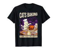 Gatti Cottura Purr-FECT Delights Chef Cat Chocolate Cake Maglietta
