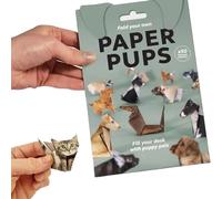 Gatti di carta fai da te - 50 fogli di carta origami fai da te for piegare graziose figure di gatti, attività artigianale divertente for adulti e bambini, decorazione for la scrivania(Dog)