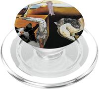 Gatti divertenti che dipingono La persistenza della memoria meowory Dali PopSockets PopGrip per MagSafe