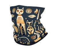 Gatti Divertenti Mitologia Egizia Nero Vintage Uomo Donna Sciarpa al Collo Durevole Ghetta da Collo Multifunzione Headwrap per Sports Arrampicata Campeggio